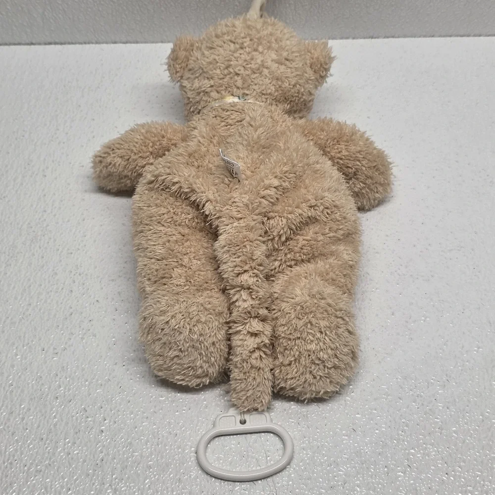 Child of Mine Carter's Teddy Bear Crib Pull Musical Plush Baby Hugs Bow